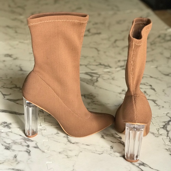 Fashion Nova Shoes - FASHION NOVA POINT TOE SOCK BOOTS